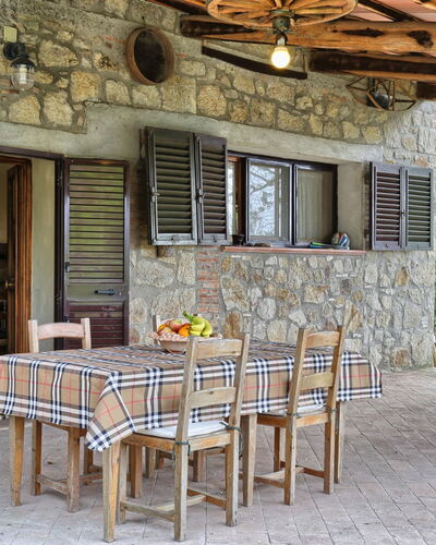 Casale Ulisse: Table, Furniture, Window, Building, Wood, Plant, Interior Design, Door, Chair, Shade