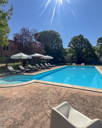Paolotti: Blue, Tree, Swimming Pool, Estate, Landscaping, Garden, Eco Hotel, Hacienda, Shade, Villa