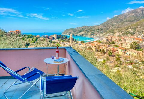 Olivi Del Mesco - Levanto: Blue, Property, Azure, Vacation, Real Estate, Sky, House, Sea, Coast, Tourism