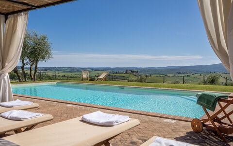 La Corte Di Campalli: Water, Sky, Building, Property, Furniture, Plant, Azure, Swimming Pool, Shade, Lighting