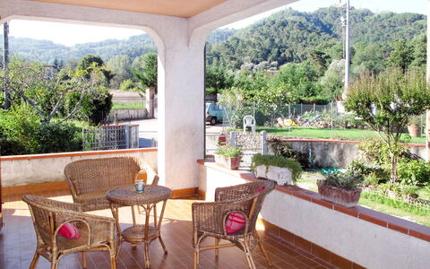 Emilia: Furniture, Table, Chair, Flowerpot, Outdoor Table, Kitchen & Dining Room Table, Houseplant, Outdoor Furniture, Hacienda, Porch