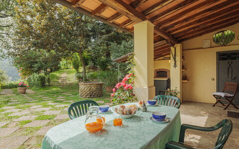 La Quercia: Table, Furniture, Plant, Chair, Building, Tableware, Flower, Flowerpot, Outdoor Furniture, Outdoor Table