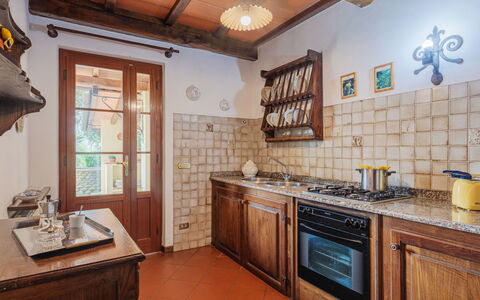 La Quercia: Countertop, Cabinetry, Property, Furniture, Window, Building, Tap, Kitchen, Sink, Kitchen Appliance