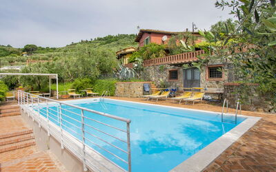 Montecatini Terme 615: Water, Sky, Building, Plant, Property, Swimming Pool, Cloud, Window, Azure, Tree