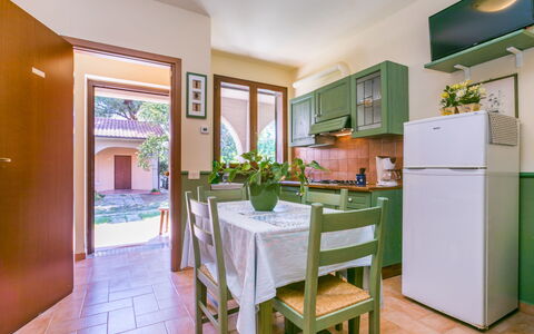 Scarlino 614: Cabinetry, Furniture, Countertop, Property, Table, Plant, Chair, Houseplant, Kitchen, Wood