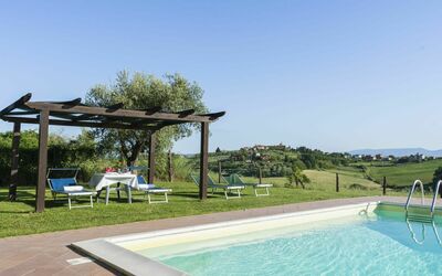 Chiusi 607: Water, Sky, Plant, Swimming Pool, Sunlounger, Shade, Outdoor Furniture, Tree, Rectangle, Grass