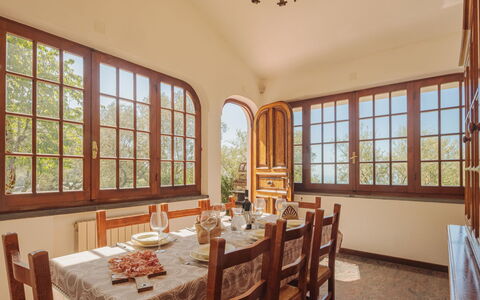 Casali: Table, Furniture, Property, Window, Tableware, Interior Design, Lighting, Wood, Chair, Architecture