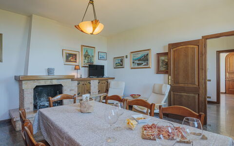 Casali: Table, Picture Frame, Property, Furniture, Building, Cabinetry, Chair, Azure, Tablecloth, Window