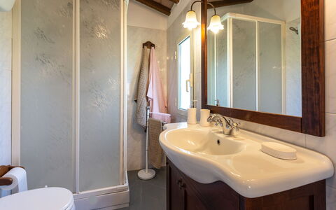 Vittorio: Specchio, Rubinetto, Idraulico Fixture, Lavandino Del Bagno, Lavello, Proprietà, Bagno, Viola, Interior Design, Legna