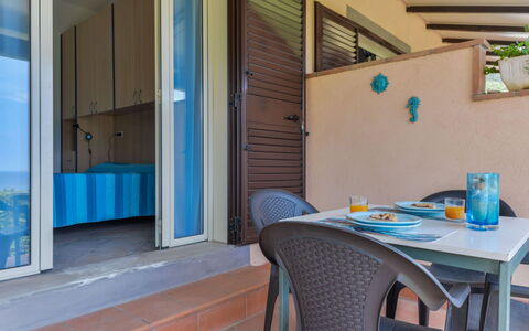 La Paradisa: Property, Furniture, Building, Table, Blue, Wood, Interior Design, Shade, Architecture, Floor