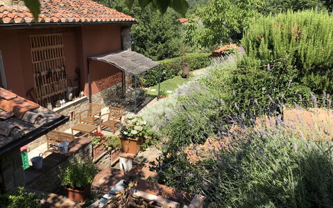 Villa Fusai: Proprietà, Cortile, Tetto, Casa, Biome, Paesaggio, Giardino, Costruzione, Erba, Backyard