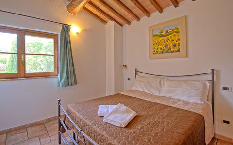 Borgo Mulignone: Bedroom, Room, Bed, Furniture, Property, Building, Bed Sheet, Ceiling, Bed Frame, Floor