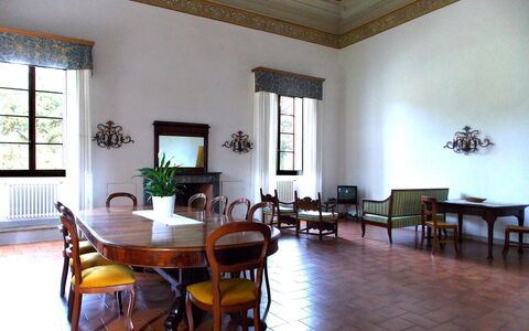 Villa Sandra: Room, Property, Building, Interior Design, Furniture, Floor, Ceiling, House, Real Estate, Architecture