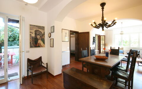 Villa Del Forte: Camera, Proprietà, Interior Design, Mobilia, Soffitto, Sala Da Pranzo, Costruzione, Pavimento, Pavimento In Legno, Soggiorno
