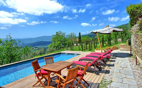 Villa Ancora: Acqua, Cielo, Nube, Tavolo, Mobilia, Pianta, Sedia, Piscina, Albero, Mobili Da Esterno
