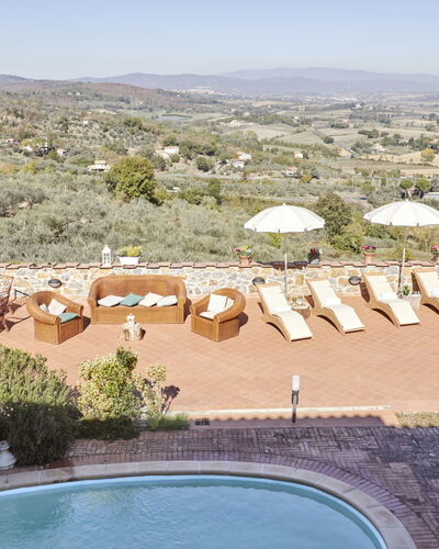 Borgo Carradori: Water, Sky, Property, Plant, Azure, Swimming Pool, Tree, Building, Landscape, Residential Area