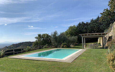 Villa Adelfa: Acqua, Cielo, Proprietà, Nube, Pianta, Paesaggio Naturale, Piscina, Rettangolo, Corpo D'Acqua, Albero