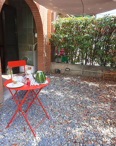 Bianca: Property, Furniture, Table, Plant, Outdoor Furniture, Chair, Outdoor Table, Building, Shade, Wood