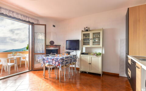 Terrazza di Paolo: Property, Furniture, Cabinetry, Wood, Television, Kitchen, Home Appliance, Lighting, Living Room, Interior Design