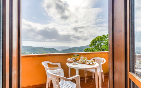 Terrazza di Paolo: Cloud, Sky, Table, Property, Window, Building, Azure, Shade, Wood, Interior Design