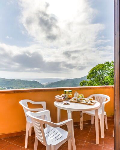 Terrazza di Paolo: Cloud, Sky, Table, Property, Window, Building, Azure, Shade, Wood, Interior Design