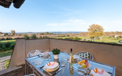 Quercia Alta: Sky, Table, Cloud, Property, Plant, Tableware, Window, Chair, Nature, Azure