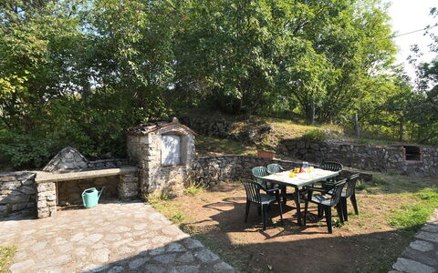Villa Antelminelli: Pianta, Comunita 'Impianto, Mobilia, Tavolo, Albero, Shade, Mobili Da Esterno, Tavolo Esterno, Sedia, Cucina & Sala Da Pranzo Tavolo