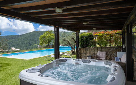 Villa Olivi Pool: Acqua, Pianta, Proprietà, Vasca Da Bagno, Piscina, Costruzione, Azzurro, Shade, Interior Design, Vasca Idromassaggio