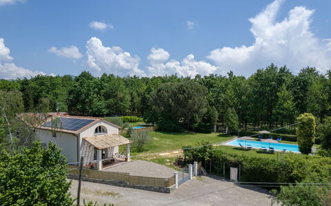Villa Le Selve: Cloud, Plant, Sky, Building, Tree, Land Lot, House, Architecture, Cottage, Natural Landscape
