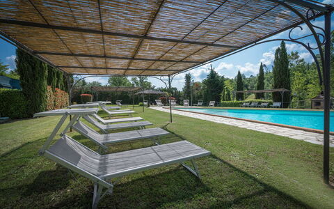 Mulino al Suono: Pianta, Acqua, Cielo, Botanica, Shade, Urban Design, Albero, Erba, Piscina, Tetto