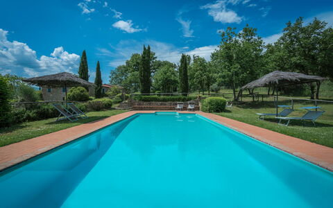 Borgo la Casina: Acqua, Nube, Pianta, Proprietà, Cielo, Piscina, Azzurro, Blu, Albero, Shade