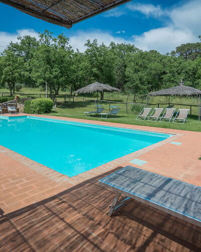 Borgo la Casina: Water, Sky, Property, Plant, Swimming Pool, Building, Cloud, Shade, Azure, Tree