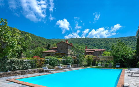 Colle degli Ulivi: Acqua, Nube, Cielo, Pianta, Proprietà, Blu, Verde, Piscina, Azzurro, Albero