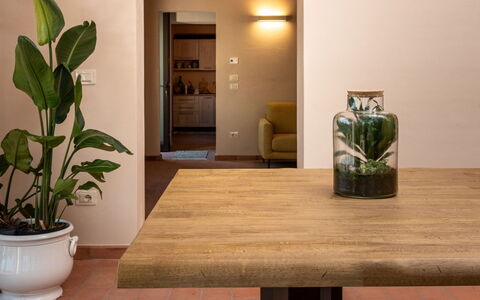 Podere San Fermo: Pianta, Tavolo, Proprietà, Mobilia, Legna, Illuminazione, Pianta Della Casa, Interior Design, Pavimentazione, Pavimento