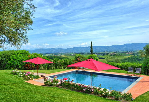Villa Marliana: Cloud, Sky, Water, Plant, Umbrella, Green, Azure, Natural Landscape, Tree, Swimming Pool