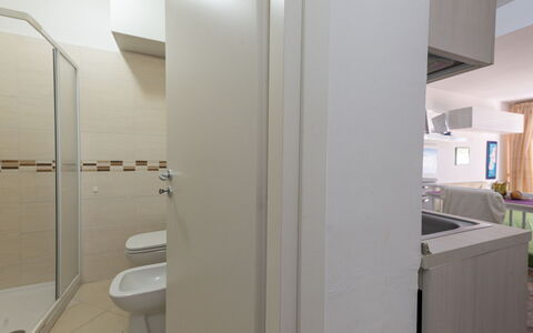 La Pineta: Building, Cabinetry, Interior Design, Floor, Flooring, Bathroom, Material Property, Gas, Composite Material