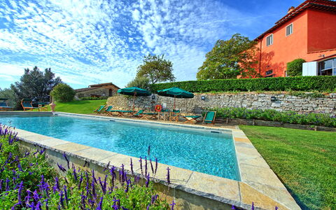 Villa Cona: Acqua, Nube, Pianta, Cielo, Giorno, Piscina, Natura, Azzurro, Albero, Paesaggio Naturale