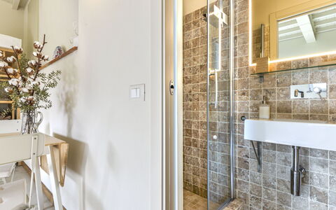 Marciana 210: Proprietà, Specchio, Pianta, Interior Design, Idraulico Fixture, Pavimento, Bagno, Pavimentazione, Legna