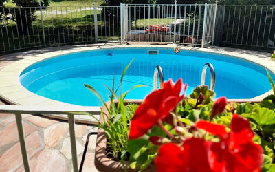 Podere Elsa: Acqua, Fiore, Pianta, Costruzione, Piscina, Vaso Di Fiori, Albero, Azzurro, Botanica, Recinzione