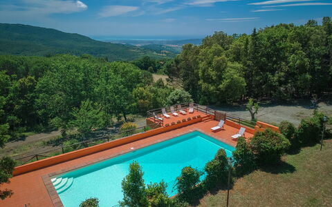 Tenuta De Paoli - Chianni, Pool, Wifi, Privacy, To: Acqua, Nube, Pianta, Cielo, Piscina, Natura, Azzurro, Paesaggio Naturale, Albero, Tempo Libero