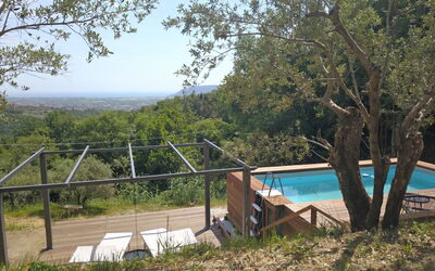 Villa Di Confine: Plant, Sky, Plant Community, Tree, Shade, Vegetation, Swimming Pool, Land Lot, Grass, Leisure