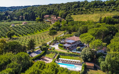 Casale Marittimo 200: Water, Sky, Cloud, Plant, Swimming Pool, Tree, Shade, Composite Material, Grass, Landscape