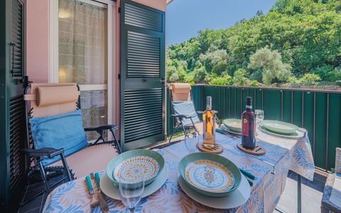 Caddy: Table, Furniture, Property, Tableware, Blue, Window, Chair, Azure, Building, Plant