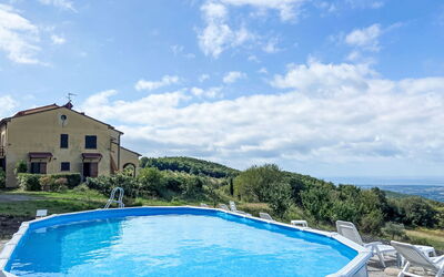 Castellina Marittima 200: Blue, Swimming Pool, Shade, Resort Town, Outdoor Furniture, Resort, Villa, Eco Hotel, Thermae, Backyard