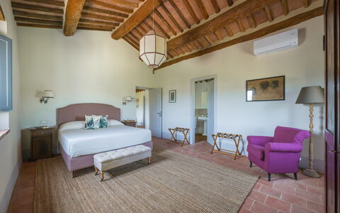 Villa Aiale: Wall, Furniture, Flooring, Interior Design, Floor, Home, Bedroom, Bed Frame, Bed, Ceiling