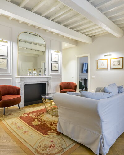 Albizi Penthouse: Picture Frame, Property, Furniture, Comfort, Wood, Interior Design, Building, Flooring, Floor, Wall