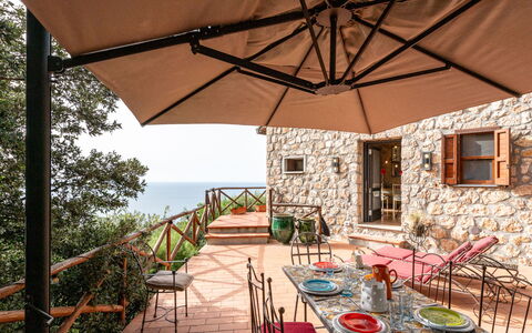 Cala Piccola: Water, Plant, Building, Sky, Azure, Tree, Swimming Pool, Window, Grass, Leisure