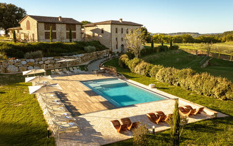 La Capanna, Borgo Campassini, Monteriggioni: Piscina, Lotto, Estate, Agriturismo, Ricorrere, Villa, Villetta, Mobili Da Esterno, Giardino, Landscaping