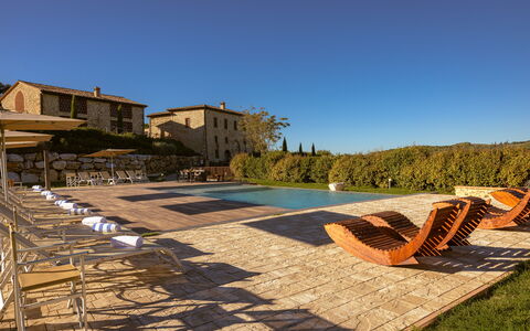 Le Torri, Borgo Campassini, Monteriggioni: Casa, Piscina, Mobili Da Esterno, Ricorrere, Estate, Villa, Agriturismo, Lettino, Eco Hotel, Hacienda