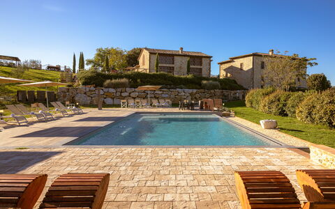 Le Torri, Borgo Campassini, Monteriggioni: Home, Swimming Pool, Estate, Farmhouse, Villa, Outdoor Furniture, Resort, Cottage, Garden, Landscaping